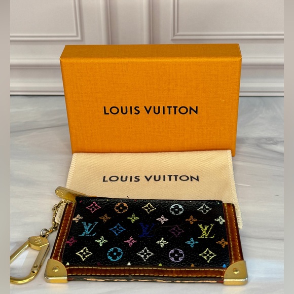 Louis Vuitton x Takashi Murakami Multicolor Keychain Wallet / Coin Pouch - Picture 2 of 9